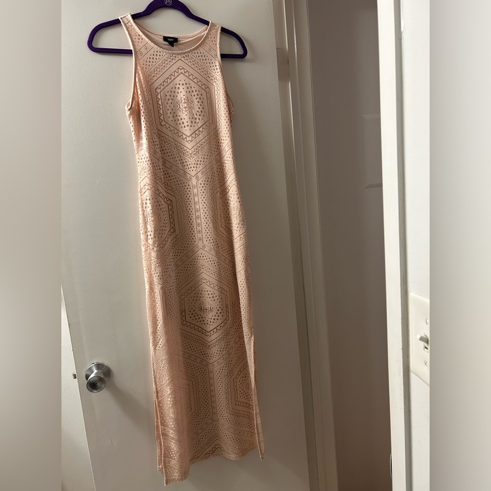 **FINAL OFFER** Mossimo Tan Geometric Print Maxi Dress